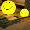 Lampada da notte Smiley – lampada da notte LED rotonda ricaricabile con interruttore touch per tavolo