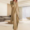 Comfort Chic - Set elegante da donna con top e pantaloni