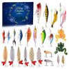 Robustezza realistica esche da pesca con set esposizione calendario dell'avvento