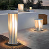 Lanterna metallica intrecciata LED impermeabile bianca moderna lampada solare per il giardino
