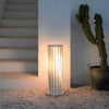 Lanterna metallica intrecciata LED impermeabile bianca moderna lampada solare per il giardino