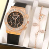 Luxe strasshorloge (set van 2 stuks)