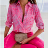 Blouse met Omslagkraag - Stijlvolle Lente Blouse