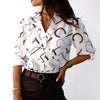 Blouse met Omslagkraag - Stijlvolle Lente Blouse