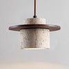 TravéLume - Lampada a sospensione in travertino di lusso con design elegante