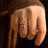 Spinning Sunflower Ring | Kalmerend Effect | 1+1 GRATIS - HYPEBAY NL