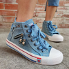 Shirly | Trendy Denim Stijl Schoenen voor Vrouwen