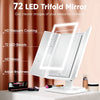 Vanity Mirror™ | Trifold Make-up Spiegel met driekleurige LED verlichting - HYPEBAY NL
