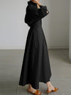 Madison | Elegante Jurk met Lange Mouwen en Kraag