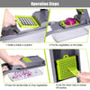 MULTI-CUTTER™ | Multifunctionele groentensnijder | Incl. 7 opzetstukken - HYPEBAY NL