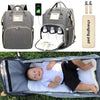 4-in-1 Luiertas - Luiertas, Wieg, Zonnescherm en USB integratie - HYPEBAY NL