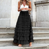 Jenna | Elegante Lange Rok met Ruches voor Dames