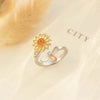 Spinning Sunflower Ring | Kalmerend Effect | 1+1 GRATIS - HYPEBAY NL